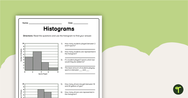 Go to Histograms Worksheet teaching resource