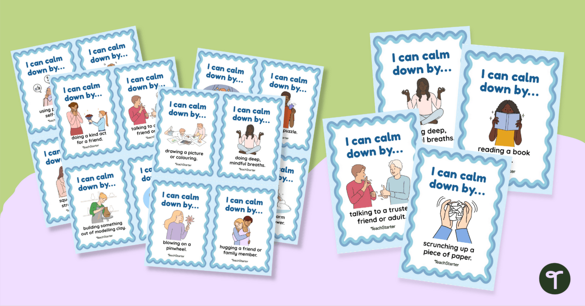 Calm-Down Strategy Cards teaching resource