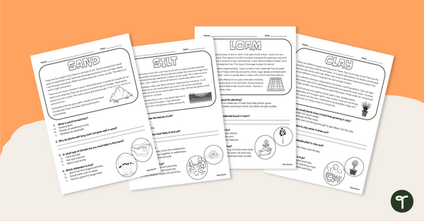 Go to Types of Soils – Comprehension Worksheets teaching resource
