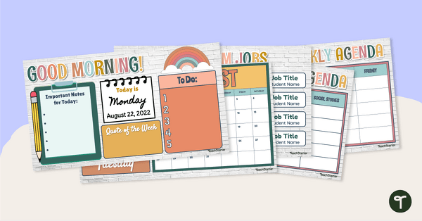 Go to Classroom Morning Routine and Timetable Slides teaching resource