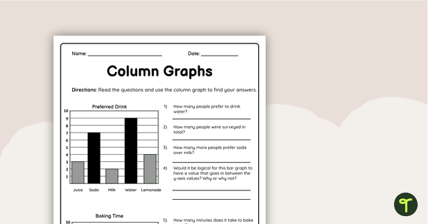 Go to Column Graphs Grade 5 Worksheet teaching resource