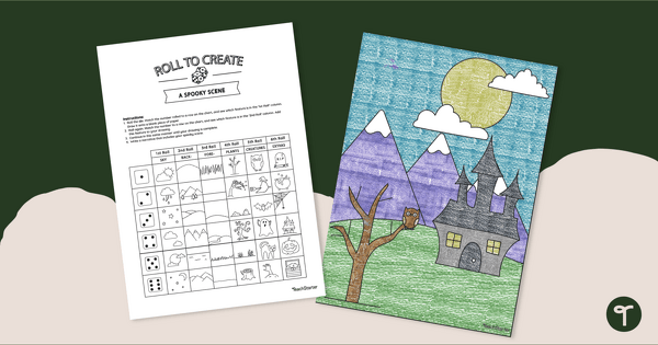 Go to Roll to Create a Spooky Scene Halloween Game teaching resource