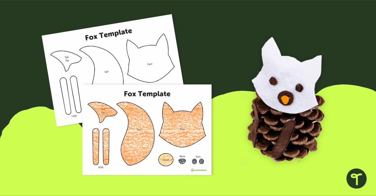 Fox Craft Template teaching resource