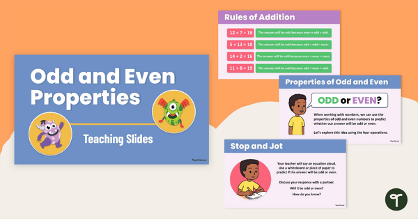 Go to Odd and Even Properties Teaching Slides teaching resource