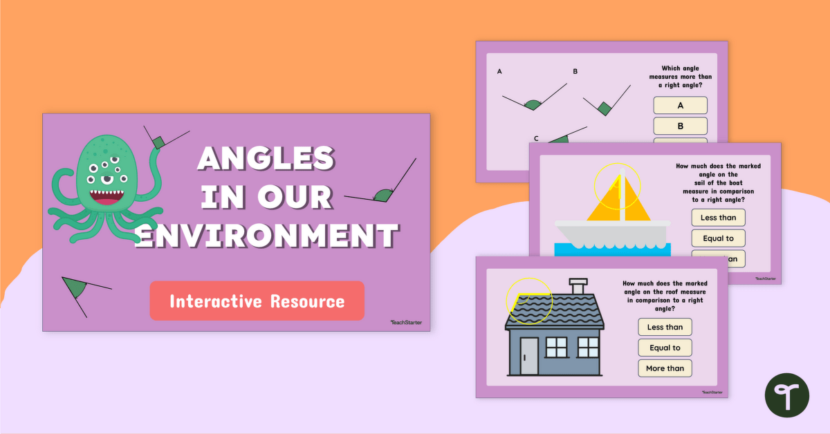 Angles in Our Environment Interactive Game teaching resource