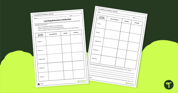 Go to Learning Behaviours Reflection Worksheet - Key Stage 2 teaching resource