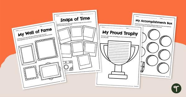 Go to My Accomplishments Worksheets teaching resource