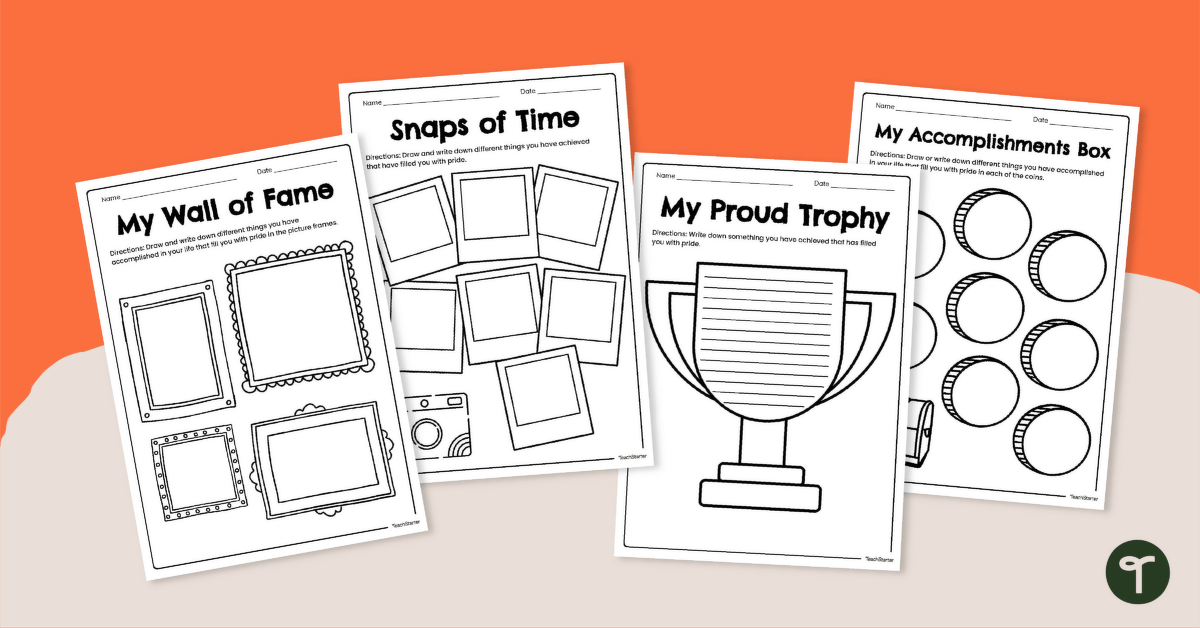 My Accomplishments Worksheets teaching-resource