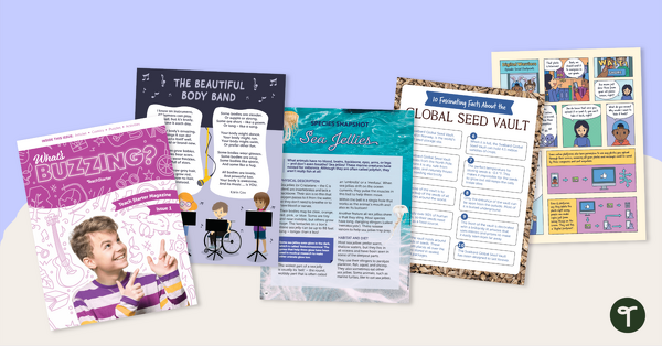 Go to Grade 4 Magazine - What's Buzzing? (Issue 1) teaching resource