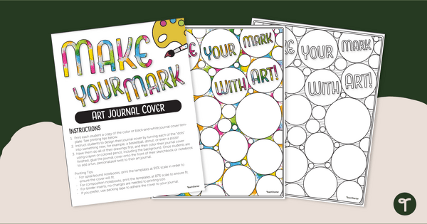 Go to Make Your Mark! Dot Day Art Journal Cover teaching resource