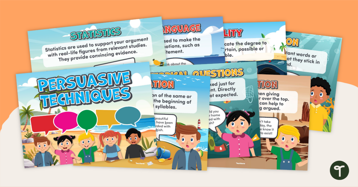 Persuasive Techniques Posters teaching resource