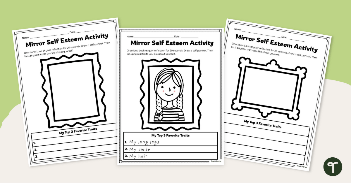 Mirror Self-Esteem Activity teaching resource