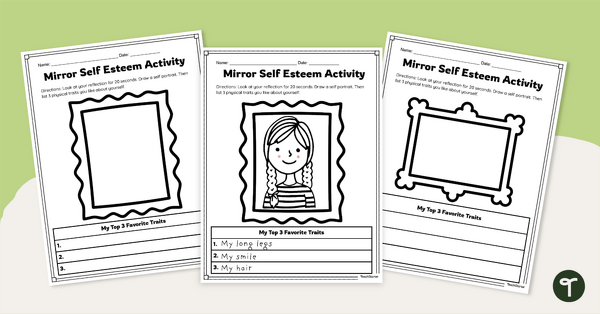 Mirror Self-Esteem Activity | Teach Starter