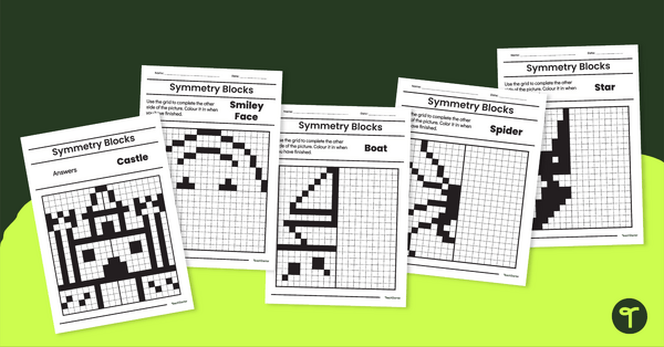 Image of Symmetry Worksheets