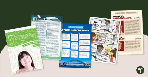 Go to Year 6 Magazine - What's Buzzing? (Issue 1) teaching resource