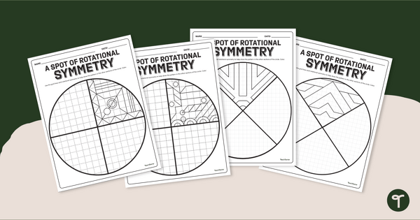 Go to Exploring Rotational Symmetry Worksheets - Drawing Prompts teaching resource