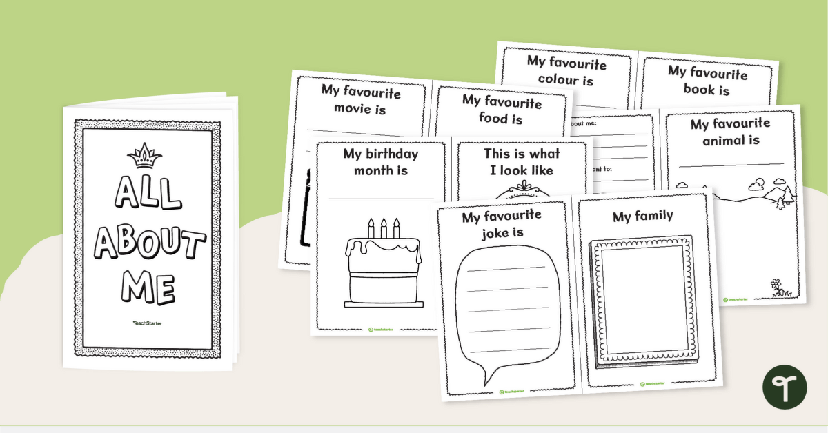All About Me Journal – Lower Years teaching resource