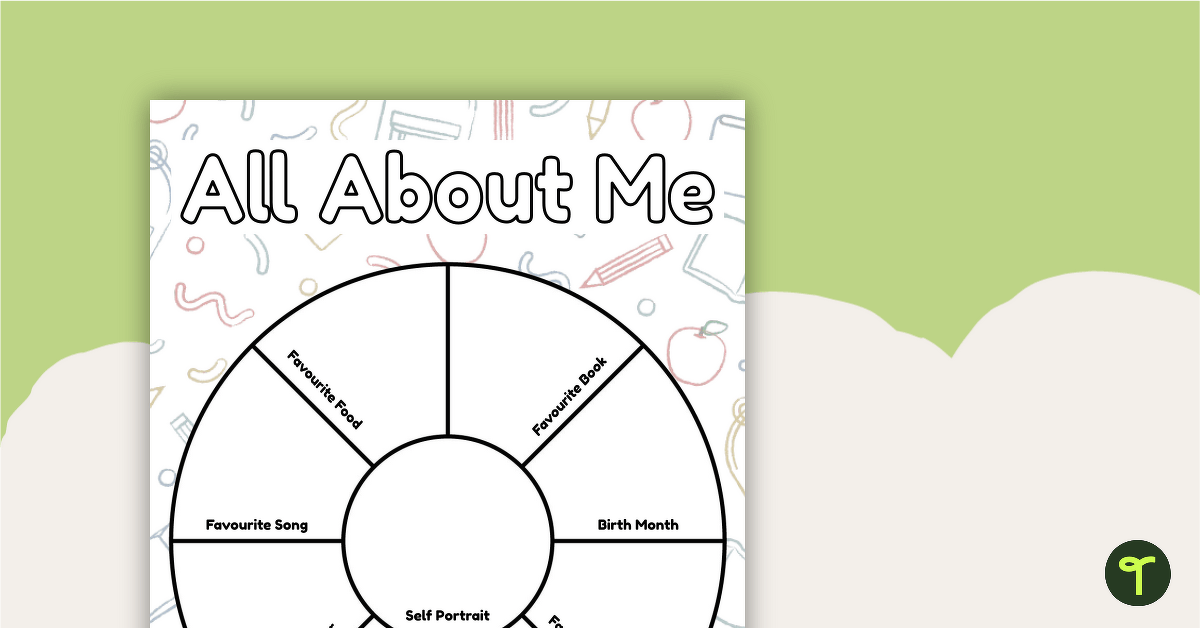 Back to School – About Me Worksheet teaching resource