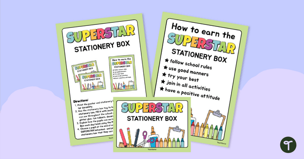 Go to Superstar Stationery Box – Behaviour Incentive teaching resource