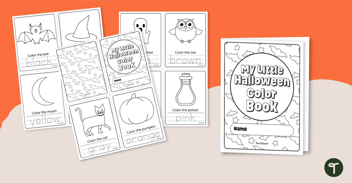 My Little Halloween Color Book teaching-resource