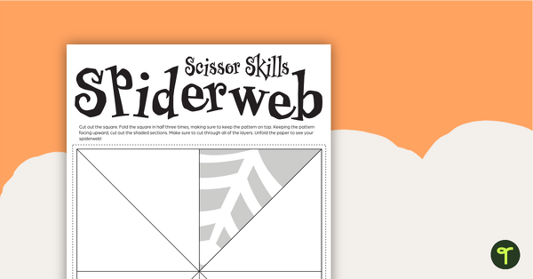 Go to Paper Spiderweb Template teaching resource