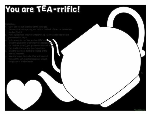 Grandparents' Day Craft - Photo Teapot Card teaching resource