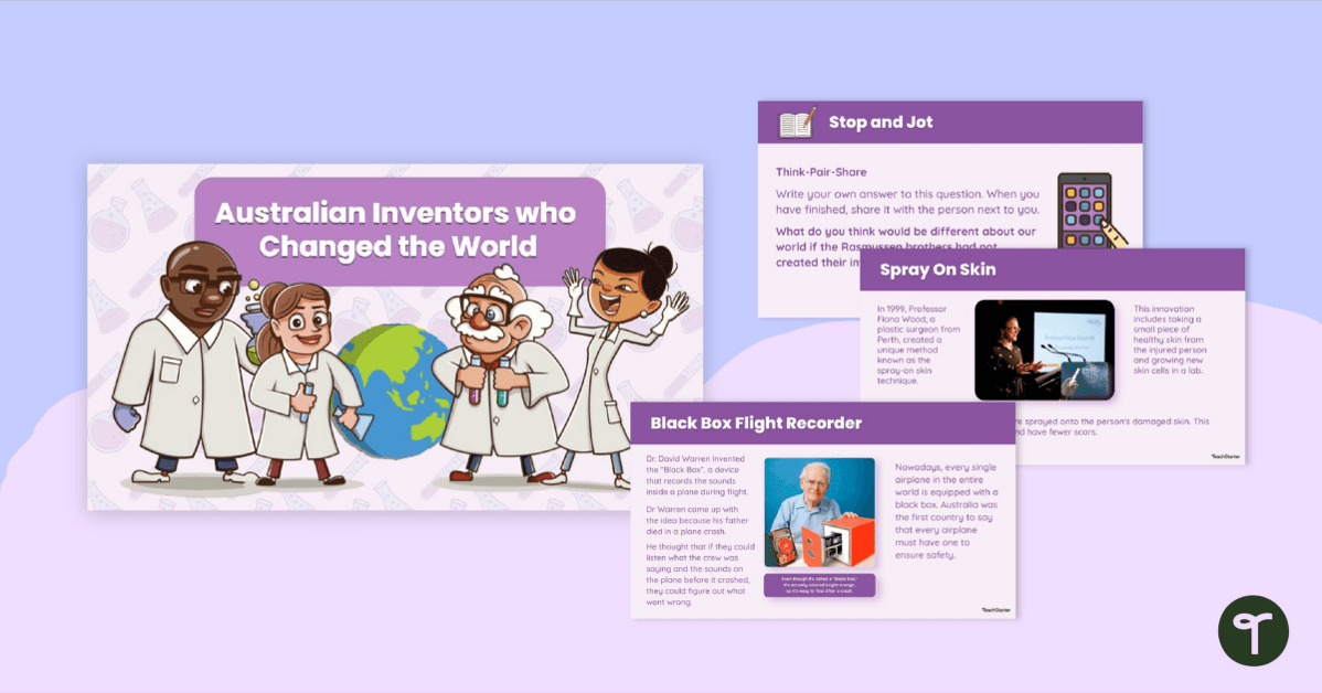 Australian Inventors who Changed the World PowerPoint teaching resource