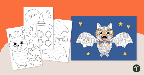 Go to Funky Bat Halloween Craft teaching resource