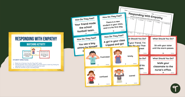 Go to Responding With Empathy Matching Activity teaching resource