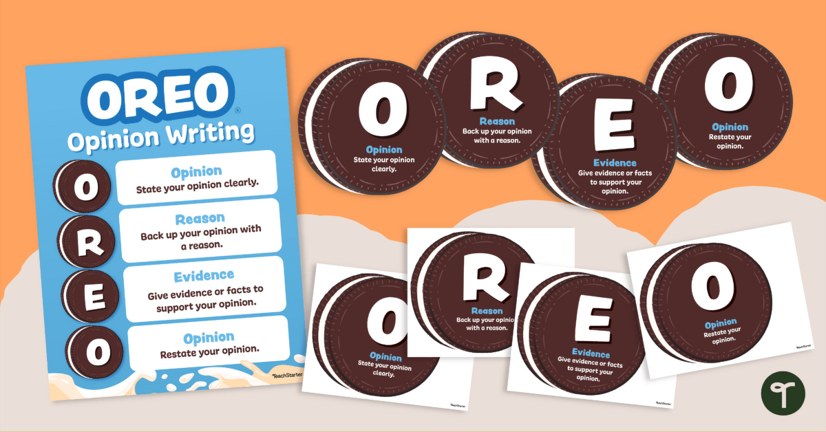 OREO® Opinion Writing Poster teaching resource