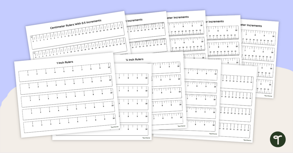 Printable Rulers for the Classroom teaching resource