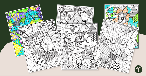 Go to Halloween Coloring Sheets — Mindful Coloring teaching resource