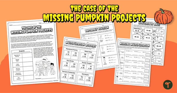 Go to Halloween Mystery Escape - Multiplication and Division for 5th Grade teaching resource