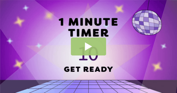 Go to One-Minute Timer for the Classroom — Disco Dancer Themed video