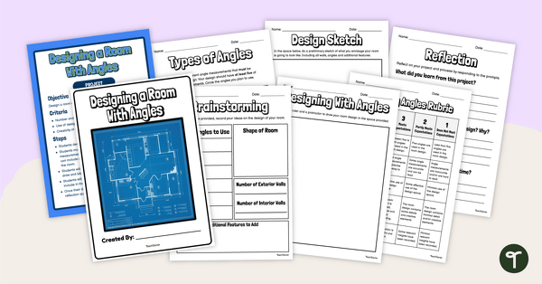 Go to Angles Maths Investigation – Design a Room teaching resource