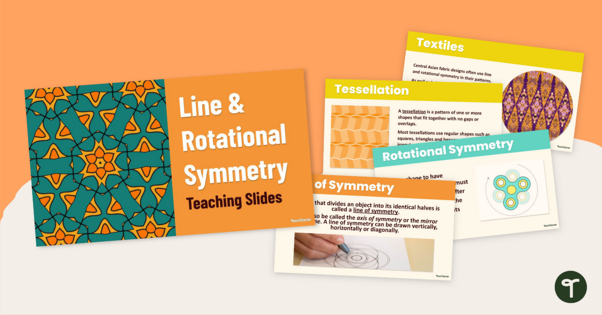 Line and Rotational Symmetry Teaching Slides teaching resource