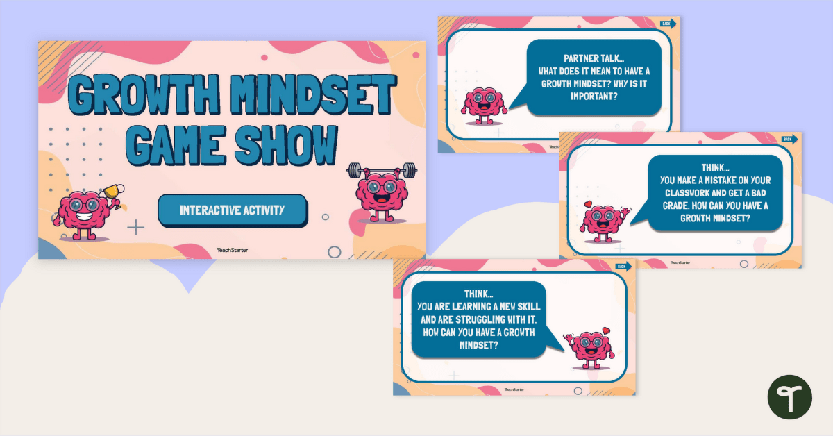 Growth Mindset Game Show Interactive Activity teaching resource