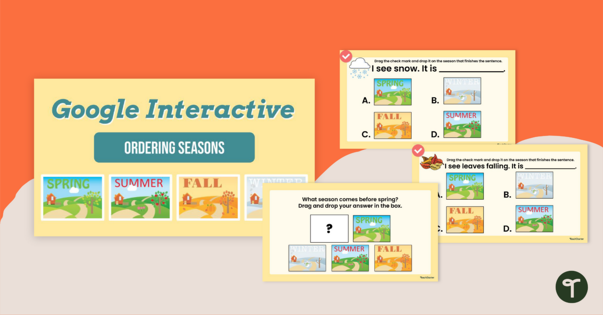 Order of Seasons Interactive Activity teaching resource