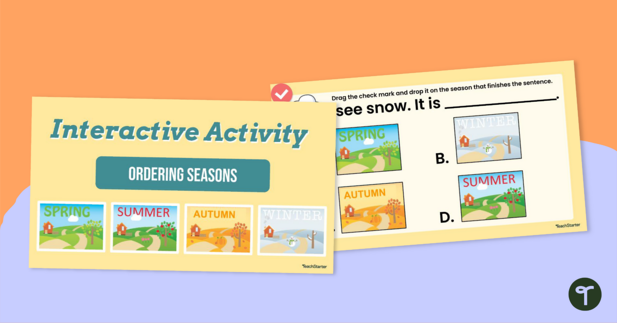 Order of Seasons Interactive Activity teaching resource