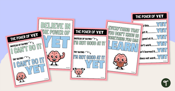 Go to The Power of YET Poster Set teaching resource