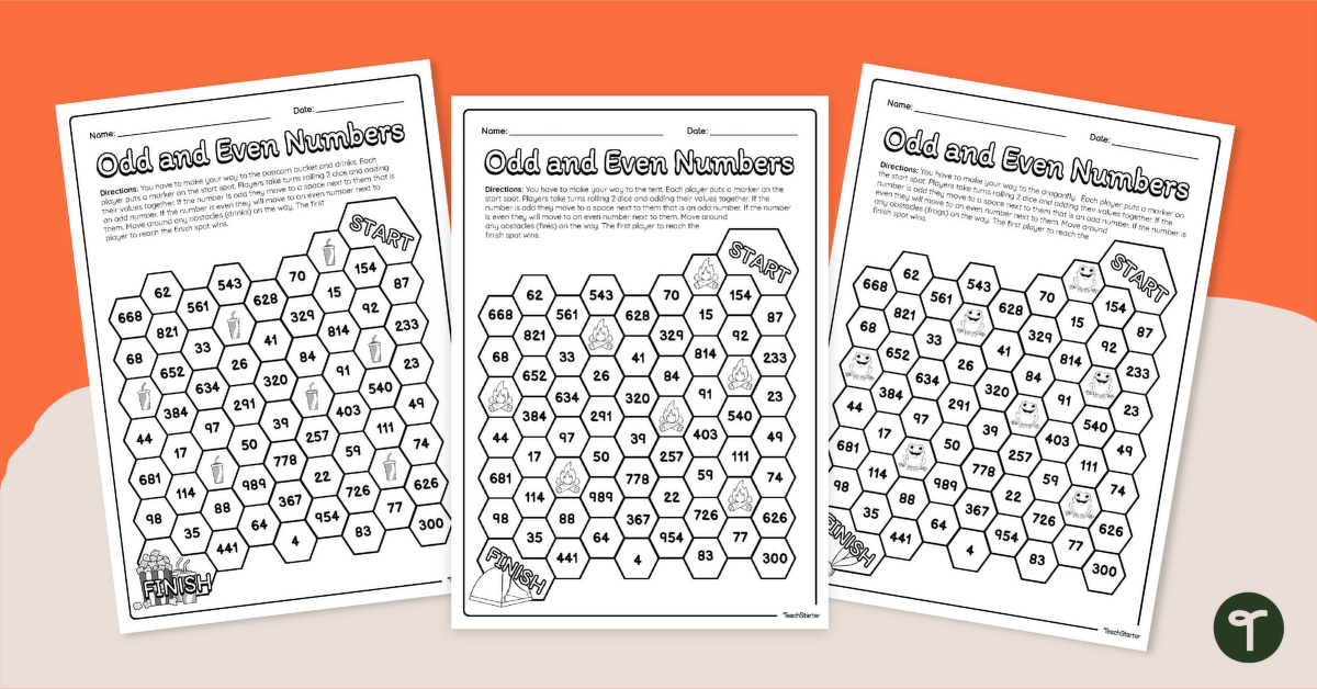 Odd and Even Number Games teaching resource