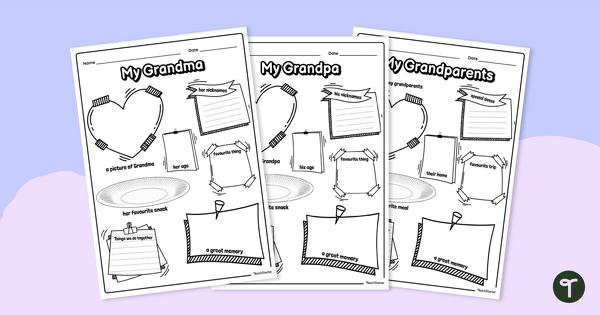 Go to Grandparents' Day Printable Poster Template teaching resource