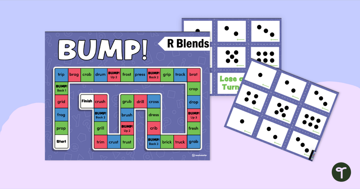 Consonant Blends Game - R Blend Words teaching resource