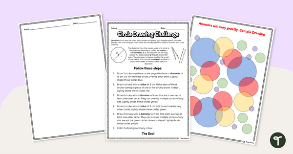 Go to Dot Day Circle Drawing Challenge - Maths Project teaching resource