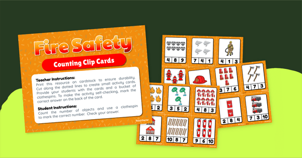 Go to Counting Clip Cards - Fire Safety teaching resource