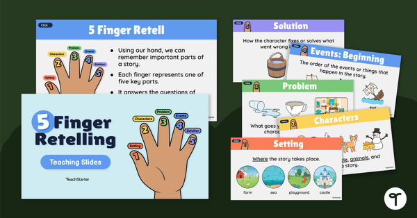 Go to 5 Finger Retell Teaching Slides teaching resource