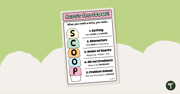 Go to SCOOP Retelling Poster teaching resource