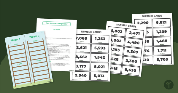 Go to 4-Digit Place Value Game – Race Up the Rounding Ladder teaching resource