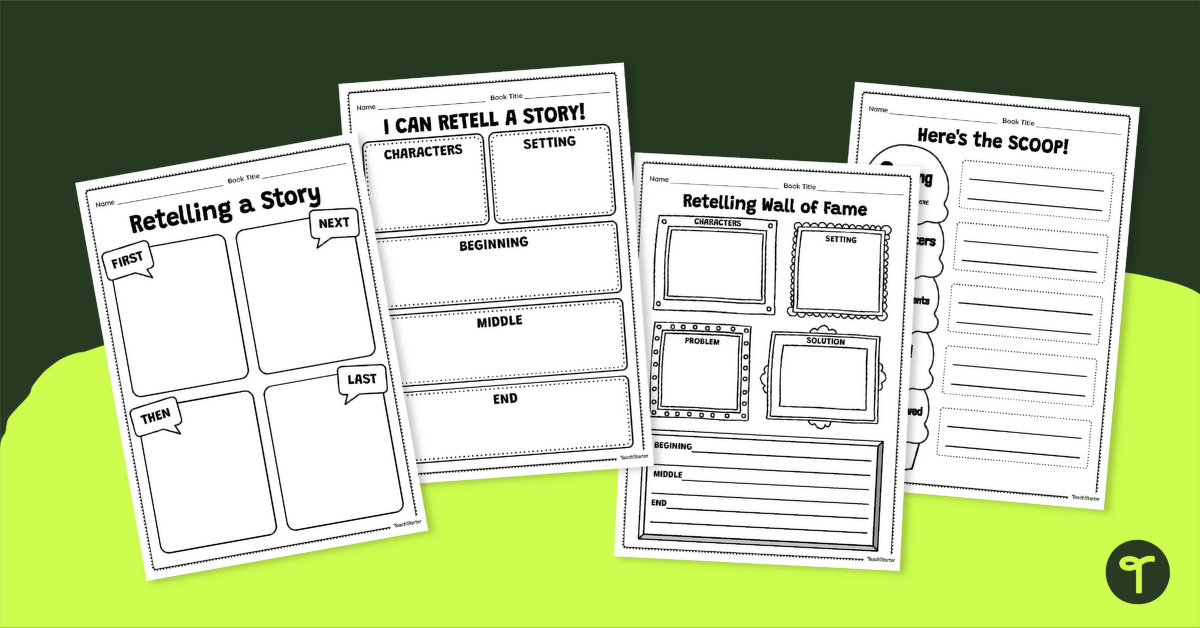 Story Retell Graphic Organisers (Differentiated) teaching resource
