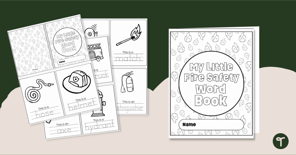 My Little Fire Safety Coloring Book teaching resource